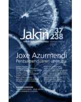 Jakin 237/238 -  Joxe Azurmendi - Pentsamenduaren ur-jauzia