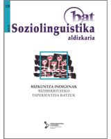 Bat Soziolinguistita aldizkaria 129. - Hizkuntza indigenak biziberritzeko esperientzia batzuk