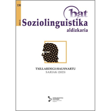 Bat Soziolinguistita aldizkaria 130. - Txillardegi-Hausnartu Sariak (2023)