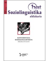 Bat Soziolinguistika aldizkaria 131. - Kontzientzia soziolinguistikoa hezkuntzan